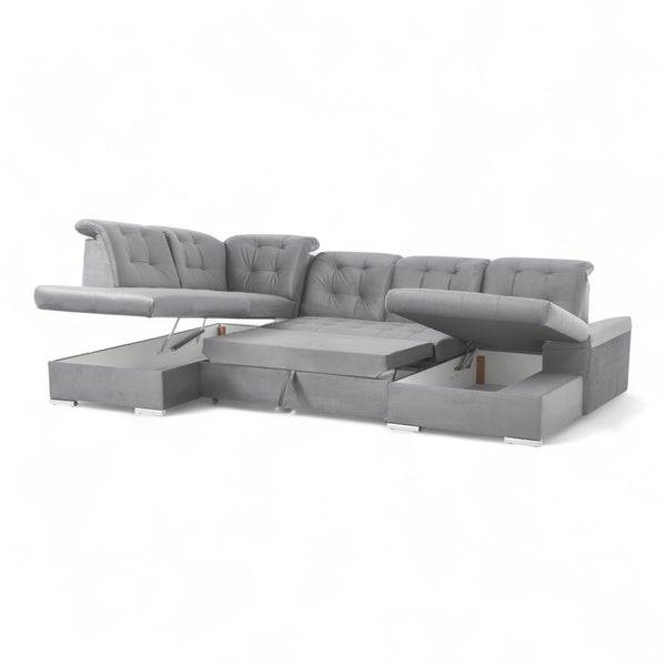 U-sovesofa NEBRASKA - Monolith 85 - Ventrsevendt