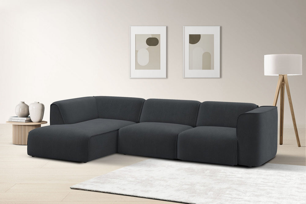 Hjørnesofa med sjeselong MADEA