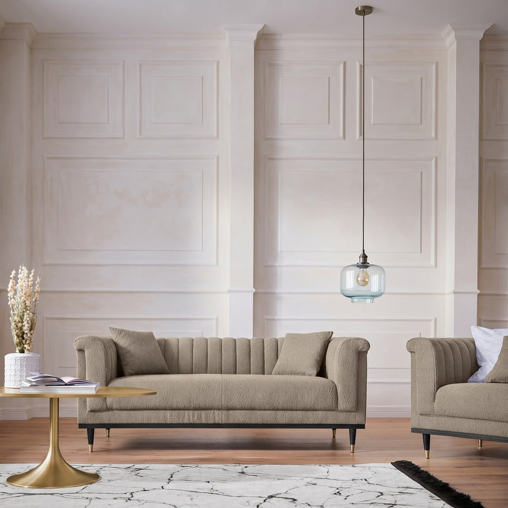 2 - seter sofa Chamby beige stoff - Sengero