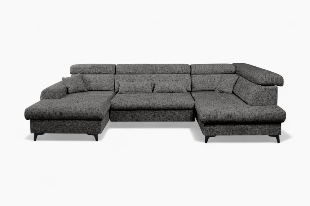 U-sofa ELETRA med elektrisk skyvedel - Imo 55