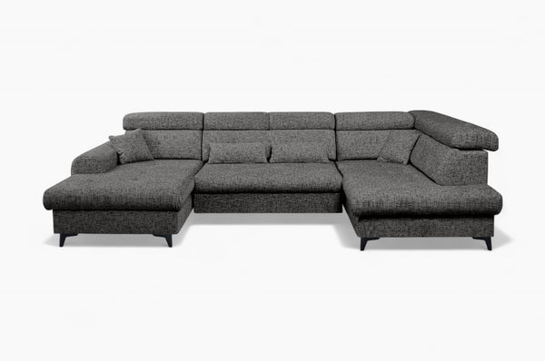 U-sofa ELETRA med elektrisk skyvedel - Imo 55
