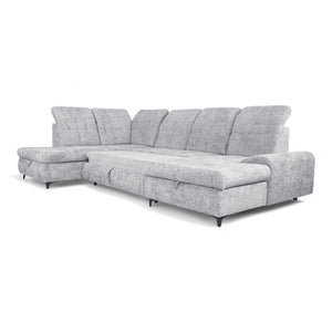 U-sovesofa BELLA - Coral 70 - Venstrevendt