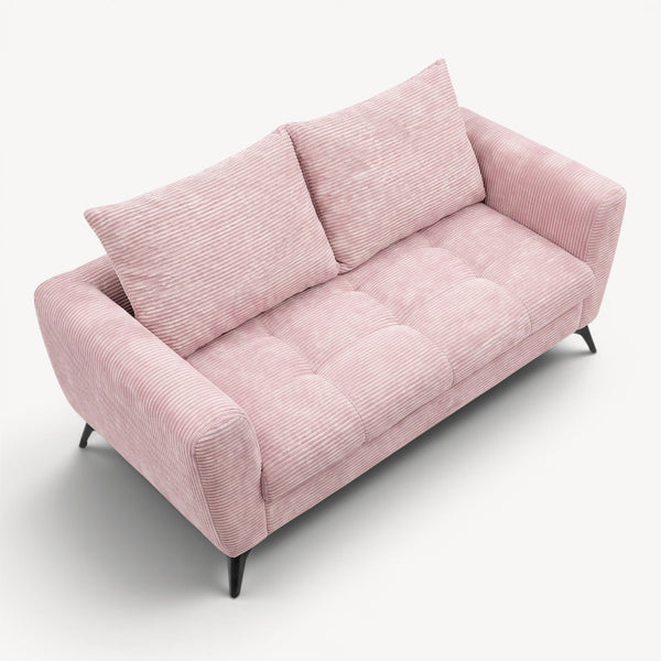 2,5 - seter sofa i rosa kordfløyel - Sengero