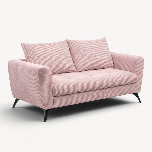 2,5 - seter sofa i rosa kordfløyel - Sengero