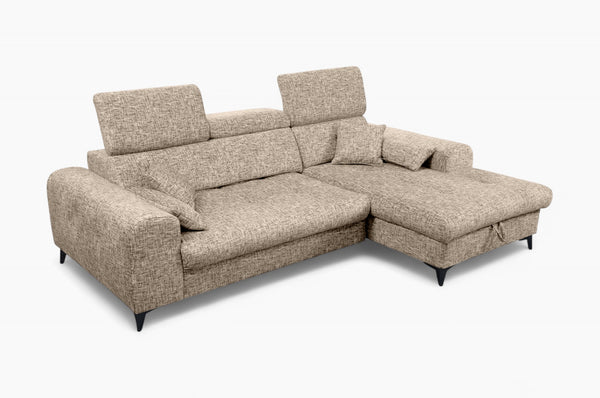 Sofa med sjeselong ELETRA med elektrisk skyvedel - Imo 10