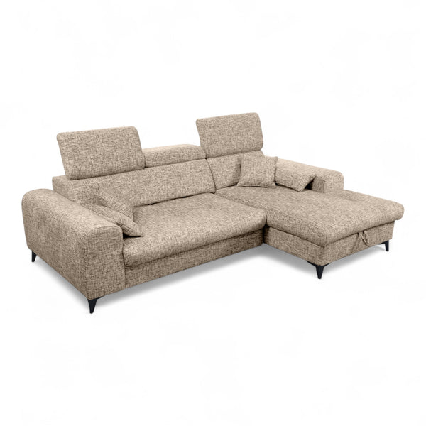 Sofa med sjeselong ELETRA med elektrisk skyvedel - Imo 10