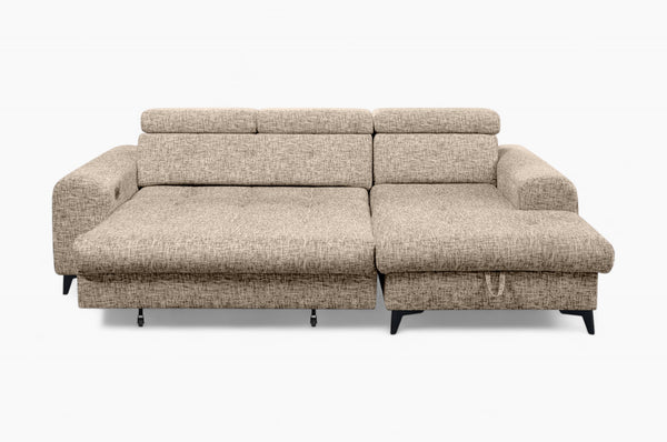 Sofa med sjeselong ELETRA med elektrisk skyvedel - Imo 10