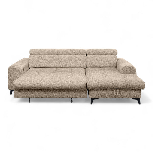 Sofa med sjeselong ELETRA med elektrisk skyvedel - Imo 10