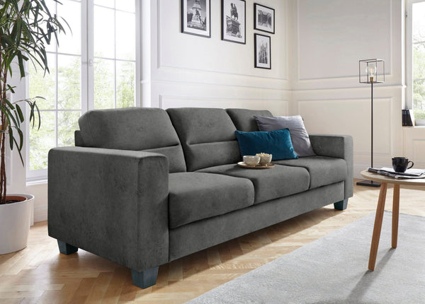 3 - seter sofa antrasitt mikrofiber - Sengero