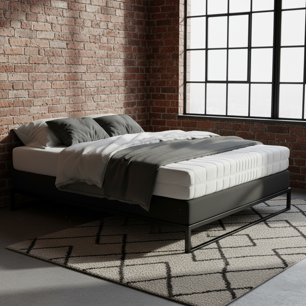 Vendbar madrass Gelstar - 20 cm høyde - Medium/Hard