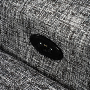 Sofa med sjeselong ELETRA med elektrisk skyvedel - Imo 55