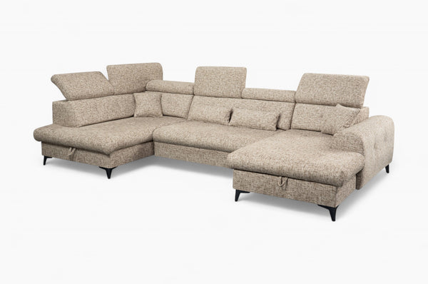 U-sofa ELETRA med elektrisk skyvedel - Imo 10