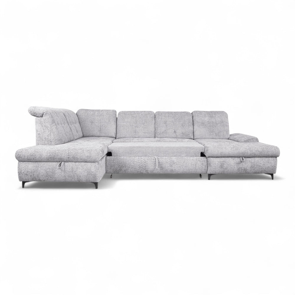 U-sovesofa BELLA - Coral 70 - Venstrevendt