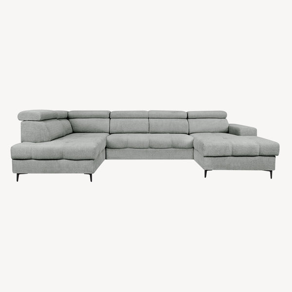 Asti — Venstrevendt hjørnesovesofa i grå boucle