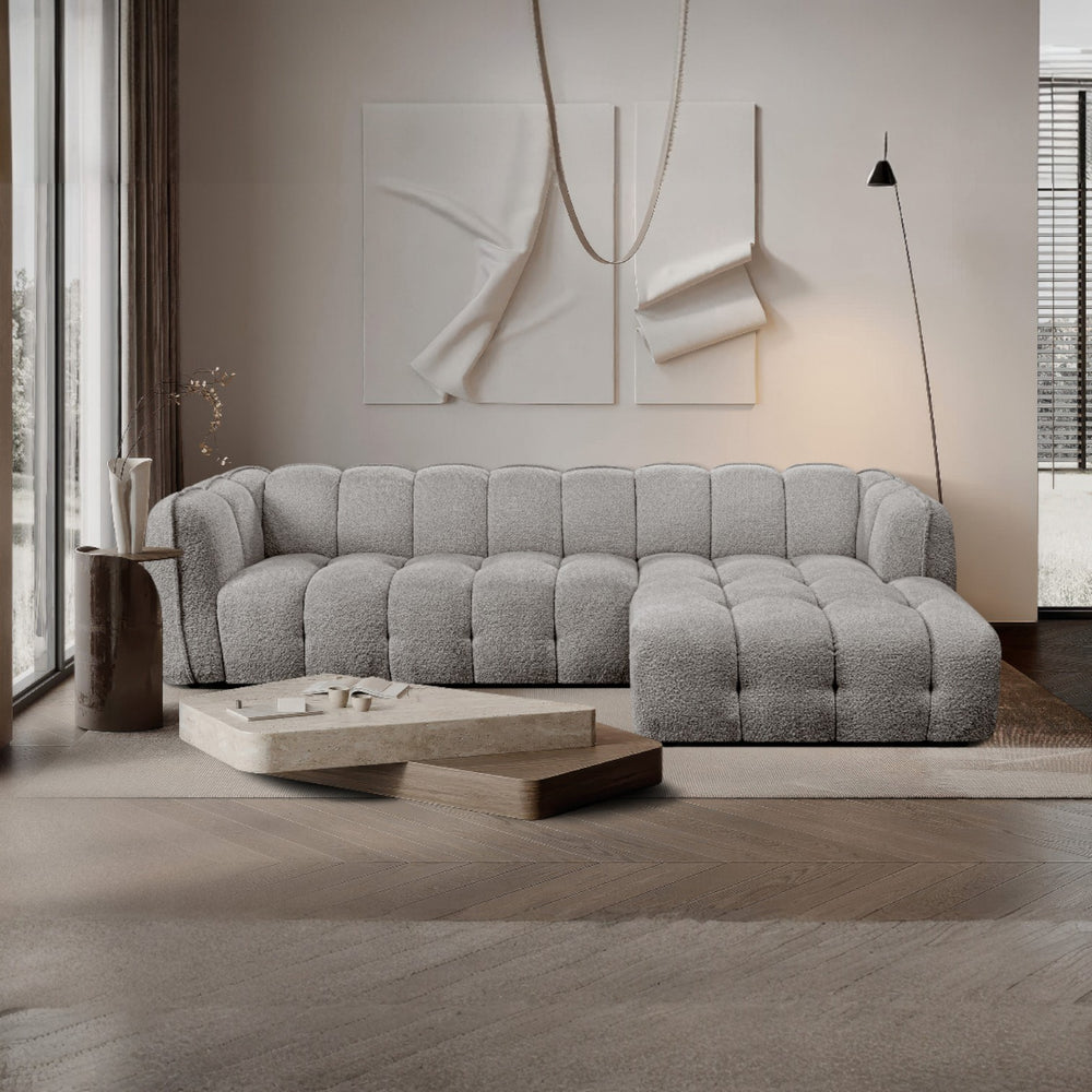 Sofa med sjeselong ELLA - Egon 05