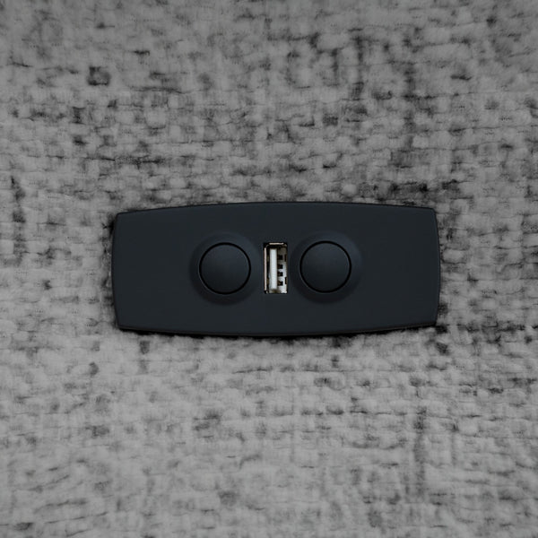 Hjørnesofa ELETRA med elektrisk skyvedel - Imo 55