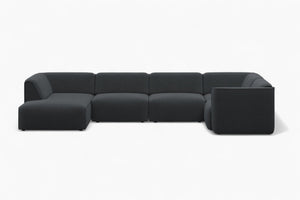 Modulsofa U-form MADEA - Poso - Anthrazit - Venstre sjeselong
