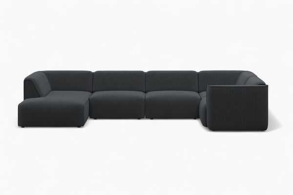 Modulsofa U-form MADEA - Poso - Anthrazit - Venstre sjeselong