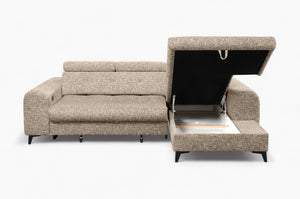 Sofa med sjeselong ELETRA med elektrisk skyvedel - Imo 10