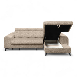 Sofa med sjeselong ELETRA med elektrisk skyvedel - Imo 10