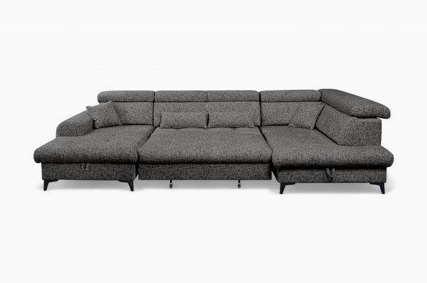 U-sofa ELETRA med elektrisk skyvedel - Imo 55