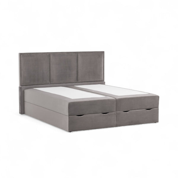 Kontinentalseng med oppbevaring 180x200 VIKTORIA - med 7 cm overmadrass