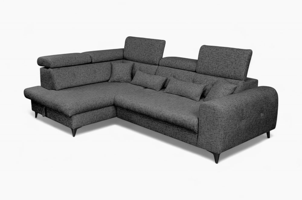 Hjørnesofa ELETRA med elektrisk skyvedel - Imo 55