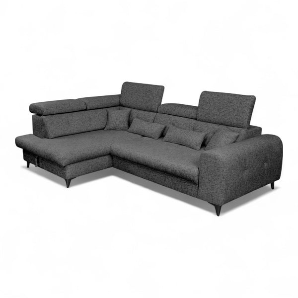 Hjørnesofa ELETRA med elektrisk skyvedel - Imo 55