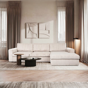 Sofa med sjeselong PERLA - Velo 22