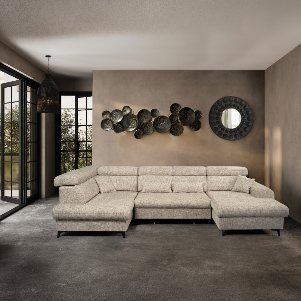 U-sofa ELETRA med elektrisk skyvedel - Imo 10