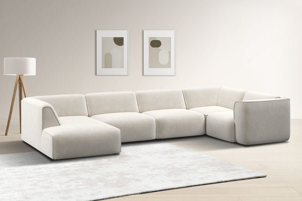 Modulsofa U-form MADEA - Poso - Beige