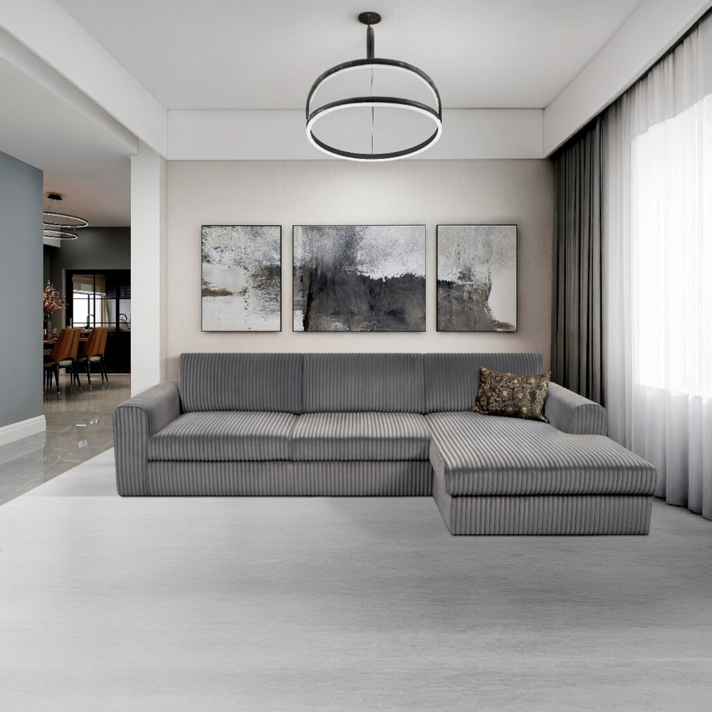 Sofa med sjeselong PERLA - Velo 13