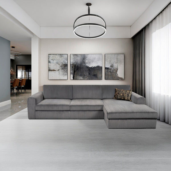 Sofa med sjeselong PERLA - Velo 13