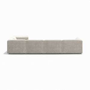 U-form XL sofa MADEA - Poso 100 - Venstrevendt sjeselong