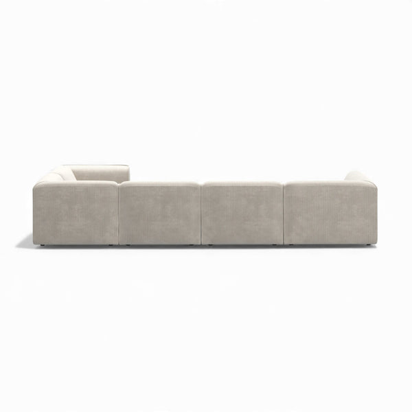 U-form XL sofa MADEA - Poso 100 - Venstrevendt sjeselong