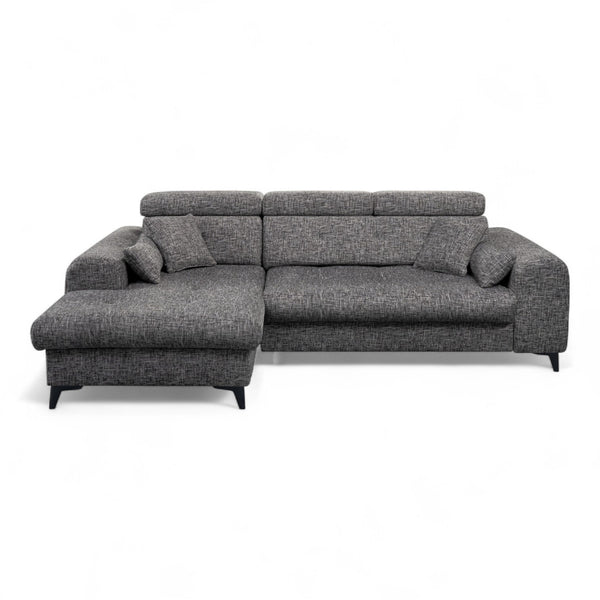 Sofa med sjeselong ELETRA med elektrisk skyvedel - Imo 55