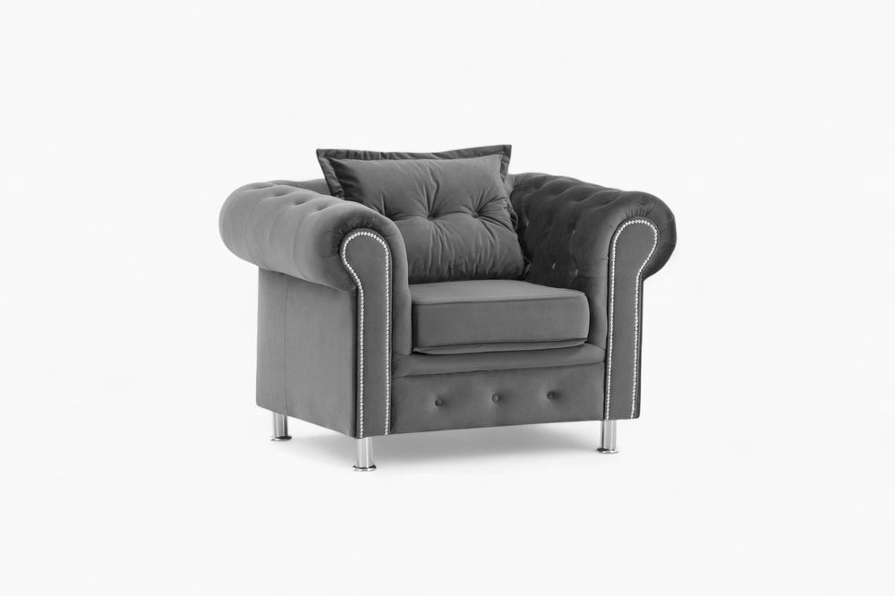 Chesterfield lenestol SANTIAGO - Anthrazit