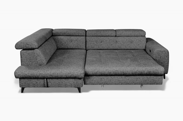 Hjørnesofa ELETRA med elektrisk skyvedel - Imo 55