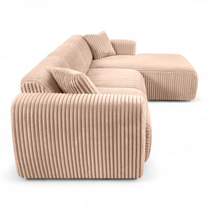 Sofa med sjeselong TAMARA - Velo 30 - Høyrevendt