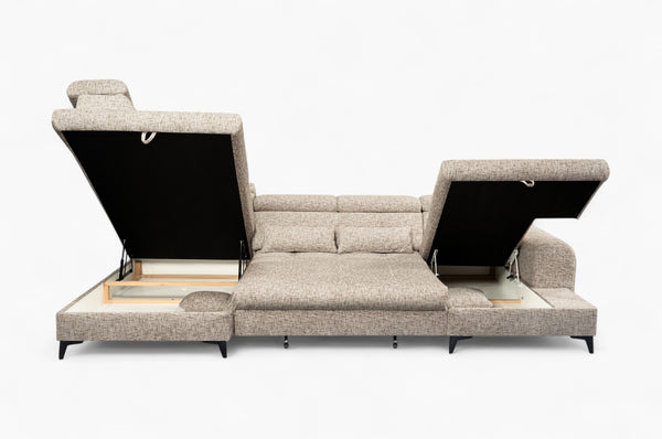 U-sofa ELETRA med elektrisk skyvedel - Imo 10
