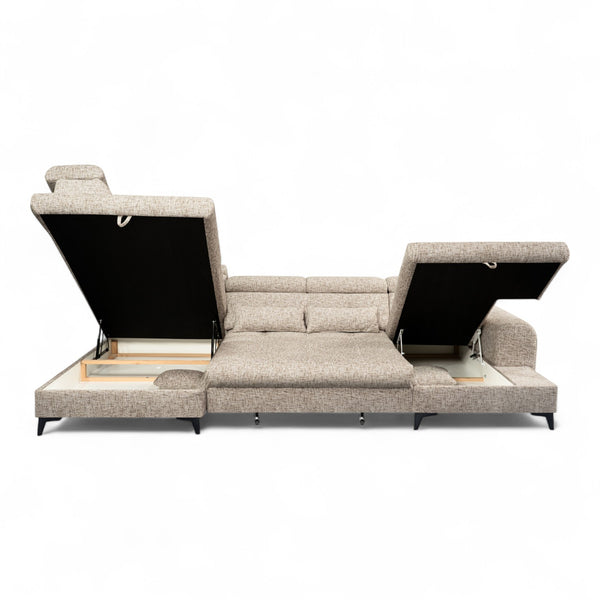 U-sofa ELETRA med elektrisk skyvedel - Imo 10