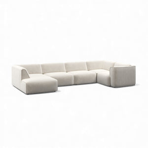 U-form XL sofa MADEA - Poso 100 - Venstrevendt sjeselong