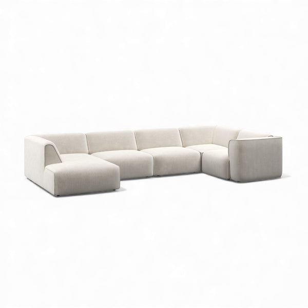 U-form XL sofa MADEA - Poso 100 - Venstrevendt sjeselong