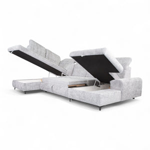 U-sovesofa BELLA - Coral 70 - Venstrevendt