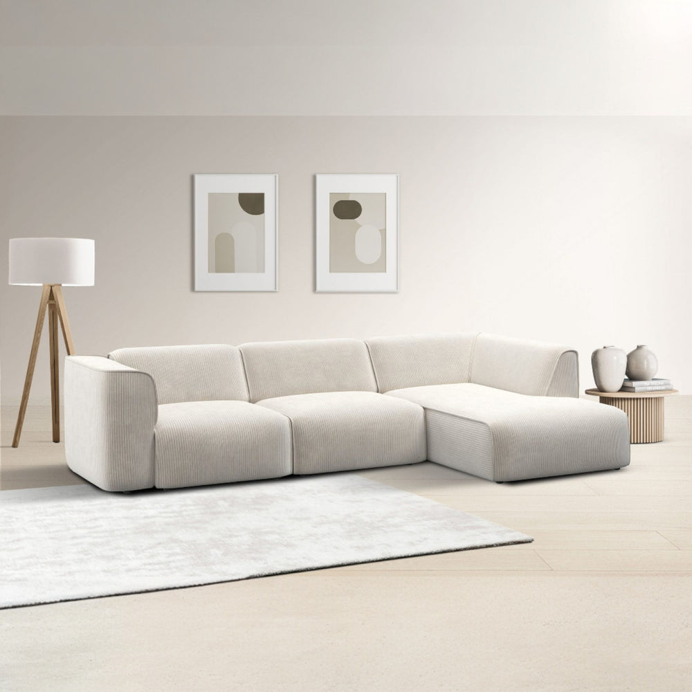 Sofa med sjeselong MADEA - Poso 100 - Høyrevendt