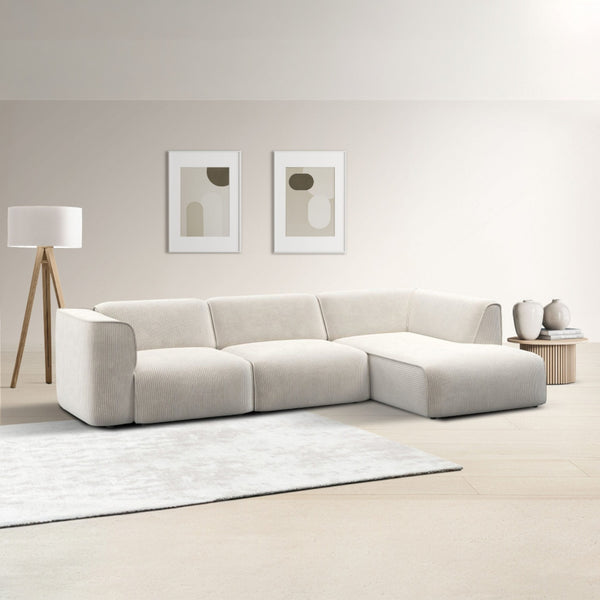 Sofa med sjeselong MADEA - Poso 100 - Høyrevendt