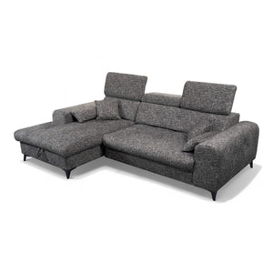 Sofa med sjeselong ELETRA med elektrisk skyvedel - Imo 55