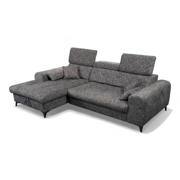 Sofa med sjeselong ELETRA med elektrisk skyvedel - Imo 55