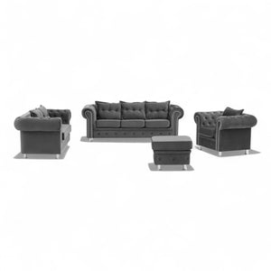 Sofagruppe chesterfield SANTIAGO - Anthrazit