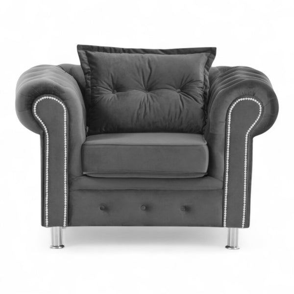 Sofagruppe chesterfield SANTIAGO - Anthrazit